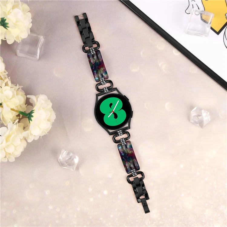 For Samsung Galaxy Watch4 Active Classic  /  Watch 5 Pro Active Resin Smart Watch Strap