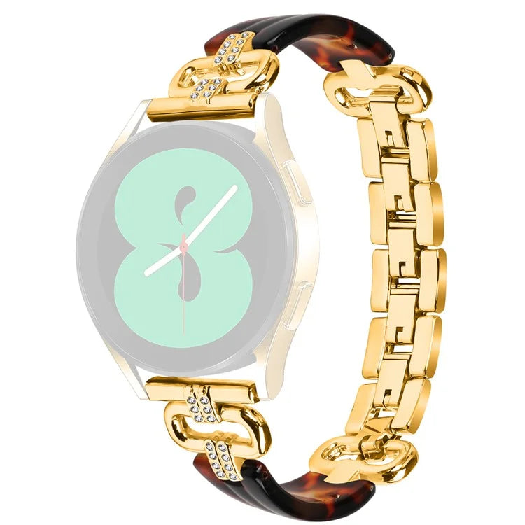 For Samsung Galaxy Watch4 Active Classic  /  Watch 5 Pro Active Resin Smart Watch Strap