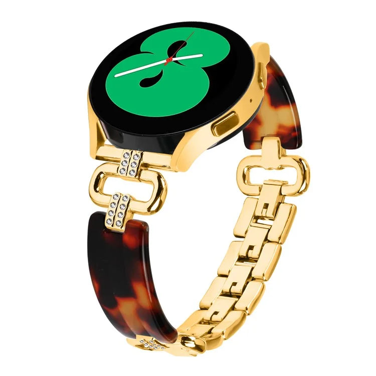 For Samsung Galaxy Watch4 Active Classic  /  Watch 5 Pro Active Resin Smart Watch Strap