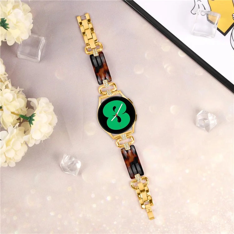 For Samsung Galaxy Watch4 Active Classic  /  Watch 5 Pro Active Resin Smart Watch Strap