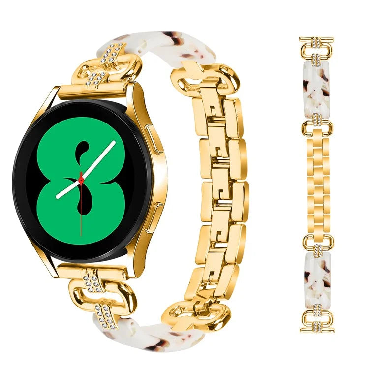 For Samsung Galaxy Watch4 Active Classic  /  Watch 5 Pro Active Resin Smart Watch Strap