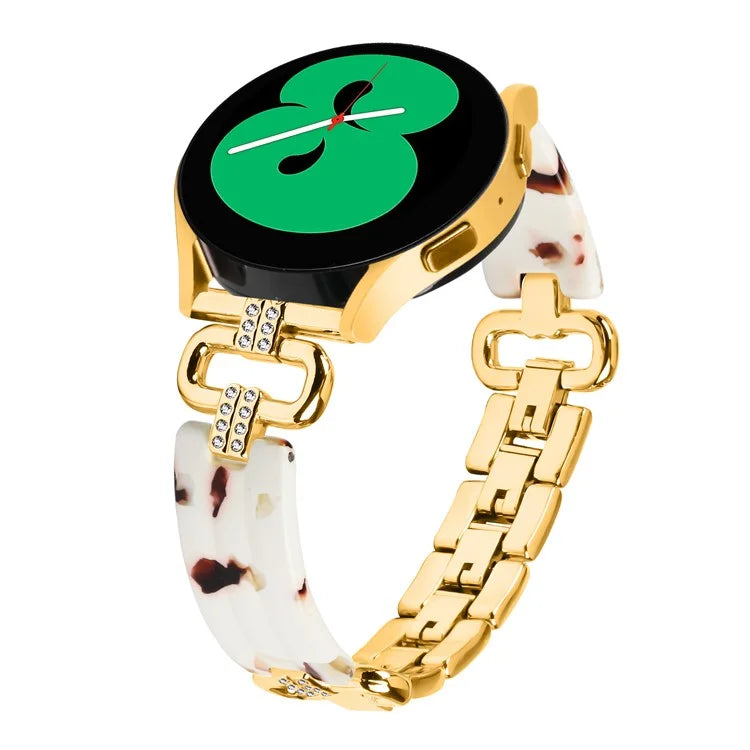 For Samsung Galaxy Watch4 Active Classic  /  Watch 5 Pro Active Resin Smart Watch Strap
