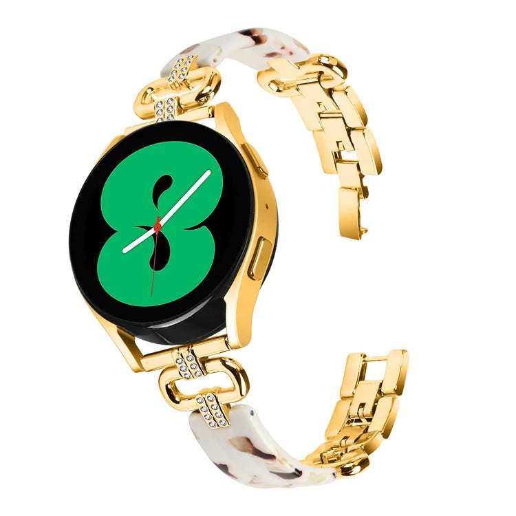 For Samsung Galaxy Watch4 Active Classic  /  Watch 5 Pro Active Resin Smart Watch Strap