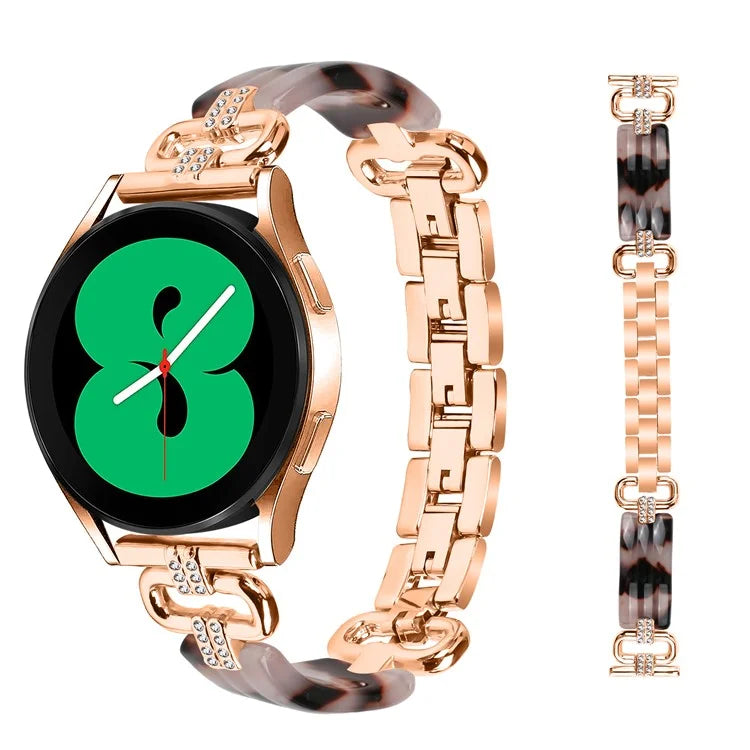 For Samsung Galaxy Watch4 Active Classic  /  Watch 5 Pro Active Resin Smart Watch Strap