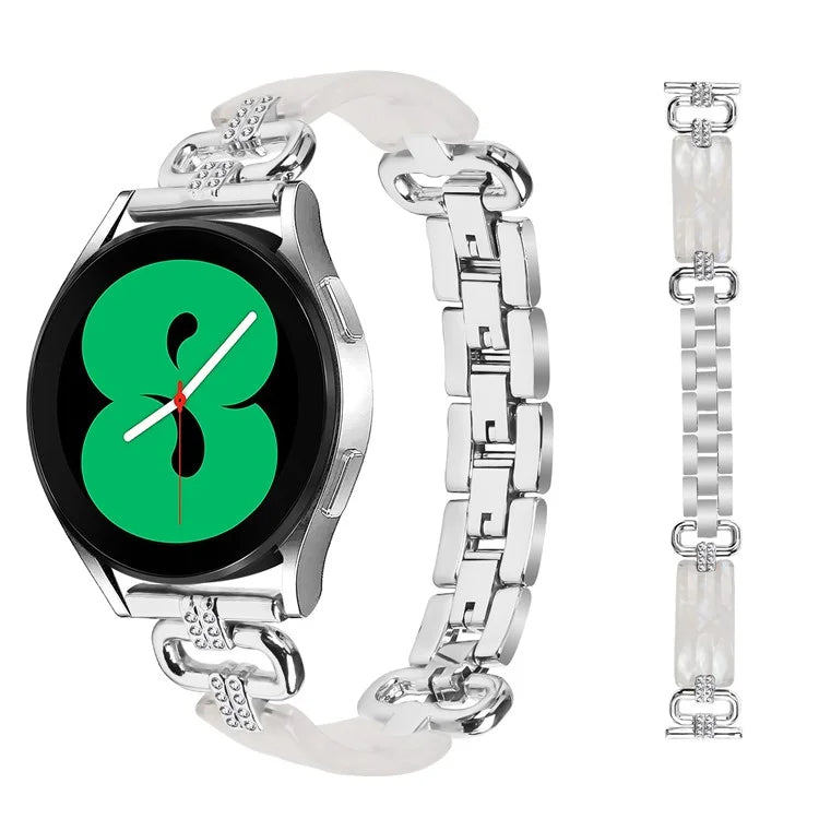 For Samsung Galaxy Watch4 Active Classic  /  Watch 5 Pro Active Resin Smart Watch Strap