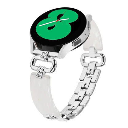 For Samsung Galaxy Watch4 Active Classic  /  Watch 5 Pro Active Resin Smart Watch Strap