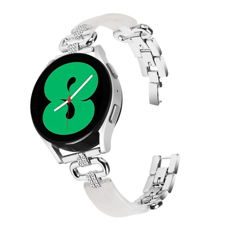 For Samsung Galaxy Watch4 Active Classic  /  Watch 5 Pro Active Resin Smart Watch Strap