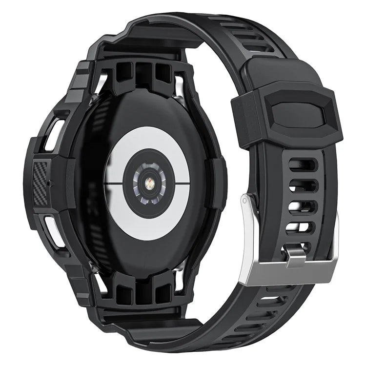 For Samsung Galaxy Watch4 Classic 46mm TPU Watch Strap Adjustable Band with Integrated Watch Case