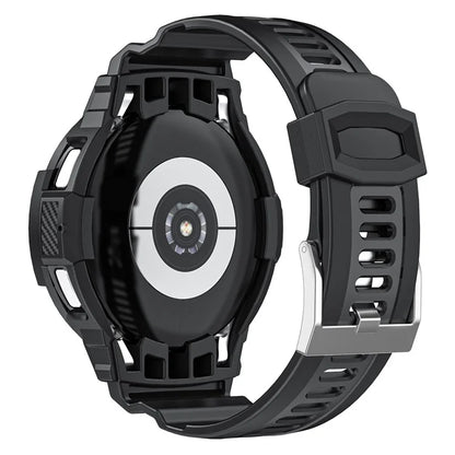 For Samsung Galaxy Watch4 Classic 46mm TPU Watch Strap Adjustable Band with Integrated Watch Case