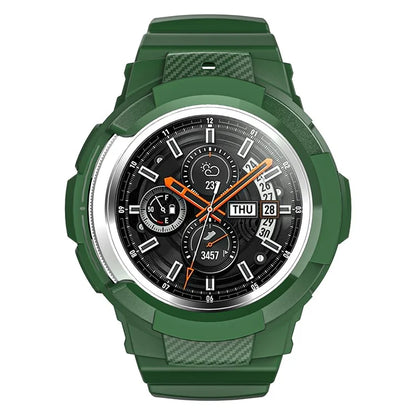 For Samsung Galaxy Watch4 Classic 46mm TPU Watch Strap Adjustable Band with Integrated Watch Case