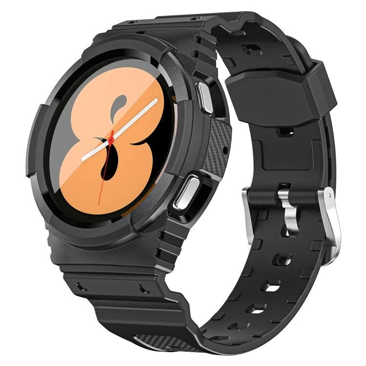 For Samsung Galaxy Watch4 40mm / Watch 5 40mm Integrated TPU Watch Strap Adjustable Band with Watch Case