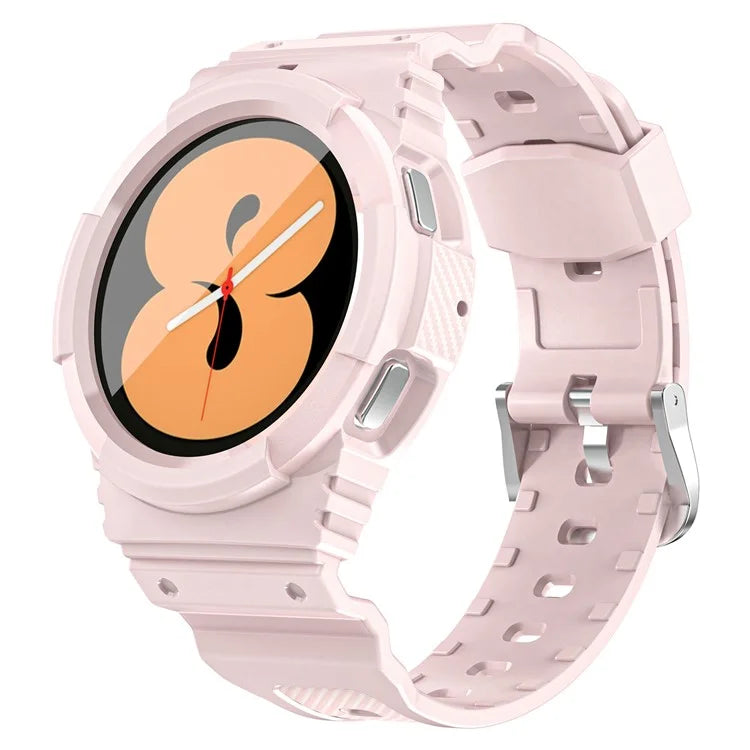 For Samsung Galaxy Watch4 40mm / Watch 5 40mm Integrated TPU Watch Strap Adjustable Band with Watch Case