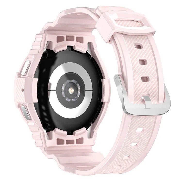 For Samsung Galaxy Watch4 40mm / Watch 5 40mm Integrated TPU Watch Strap Adjustable Band with Watch Case