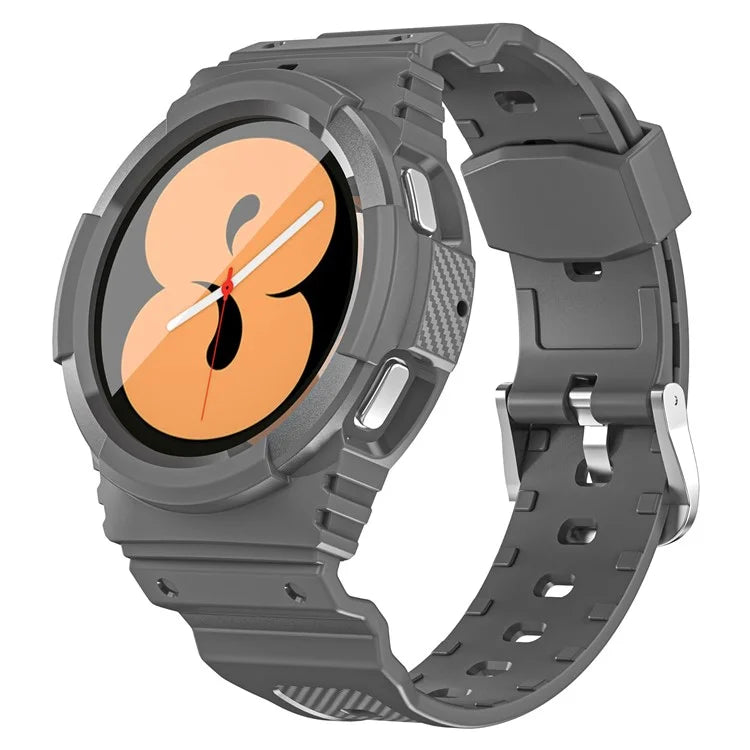 For Samsung Galaxy Watch4 40mm / Watch 5 40mm Integrated TPU Watch Strap Adjustable Band with Watch Case