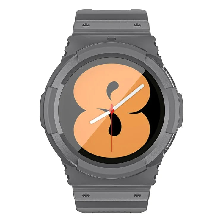 For Samsung Galaxy Watch4 40mm / Watch 5 40mm Integrated TPU Watch Strap Adjustable Band with Watch Case