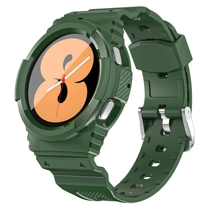 For Samsung Galaxy Watch4 40mm / Watch 5 40mm Integrated TPU Watch Strap Adjustable Band with Watch Case