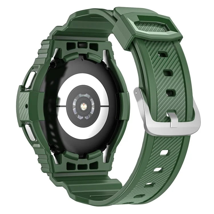 For Samsung Galaxy Watch4 40mm / Watch 5 40mm Integrated TPU Watch Strap Adjustable Band with Watch Case
