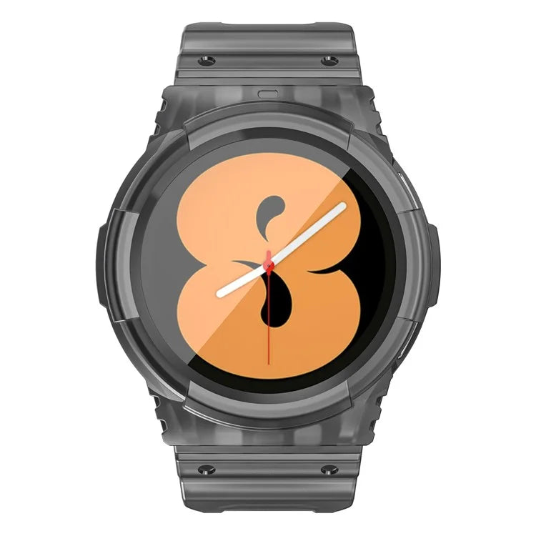 For Samsung Galaxy Watch4 40mm / Watch 5 40mm Integrated TPU Watch Strap Adjustable Band with Watch Case