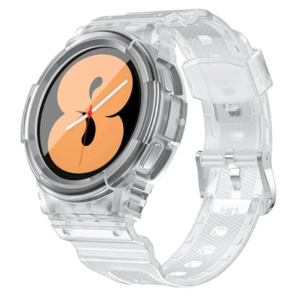 For Samsung Galaxy Watch4 40mm / Watch 5 40mm Integrated TPU Watch Strap Adjustable Band with Watch Case