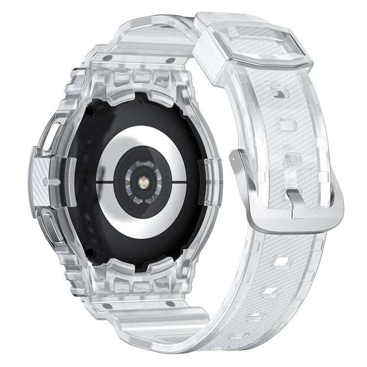 For Samsung Galaxy Watch4 40mm / Watch 5 40mm Integrated TPU Watch Strap Adjustable Band with Watch Case
