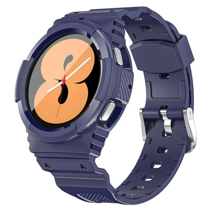 For Samsung Galaxy Watch4 40mm / Watch 5 40mm Integrated TPU Watch Strap Adjustable Band with Watch Case