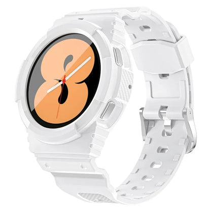 For Samsung Galaxy Watch4 40mm / Watch 5 40mm Integrated TPU Watch Strap Adjustable Band with Watch Case