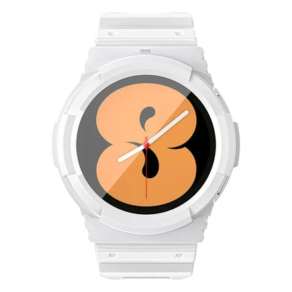 For Samsung Galaxy Watch4 40mm / Watch 5 40mm Integrated TPU Watch Strap Adjustable Band with Watch Case