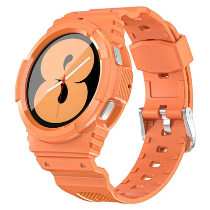 For Samsung Galaxy Watch4 40mm / Watch 5 40mm Integrated TPU Watch Strap Adjustable Band with Watch Case