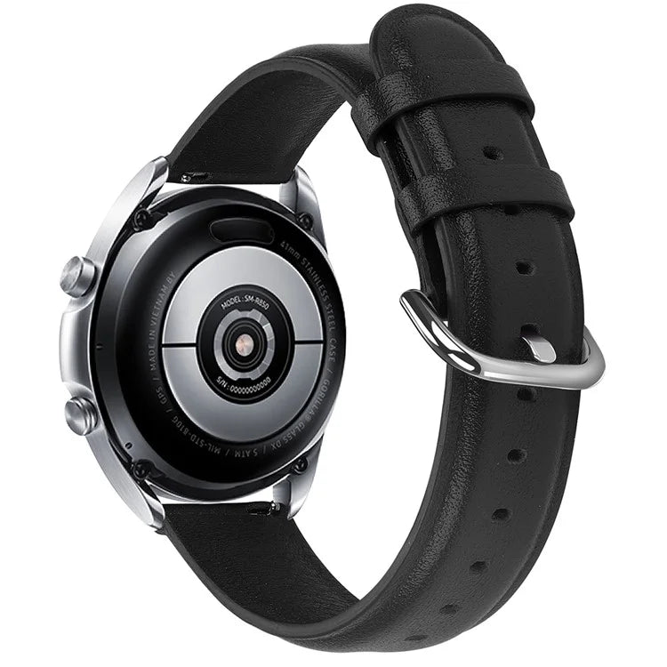 Watch Strap for Huawei Watch GT / GT 2 46mm / 42mm / Samsung Galaxy Watch 46mm First Layer Cowhide Wrist Band