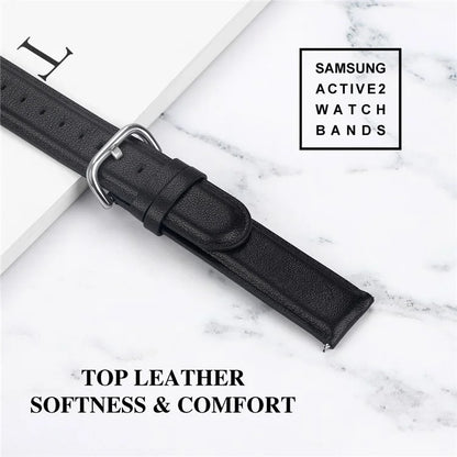 Watch Strap for Huawei Watch GT / GT 2 46mm / 42mm / Samsung Galaxy Watch 46mm First Layer Cowhide Wrist Band