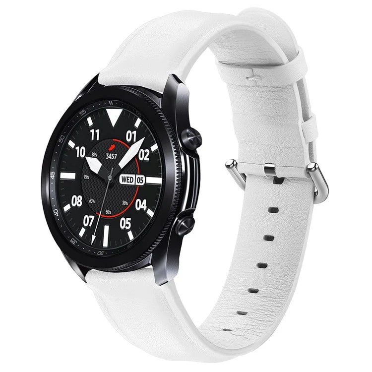 Watch Strap for Huawei Watch GT / GT 2 46mm / 42mm / Samsung Galaxy Watch 46mm First Layer Cowhide Wrist Band