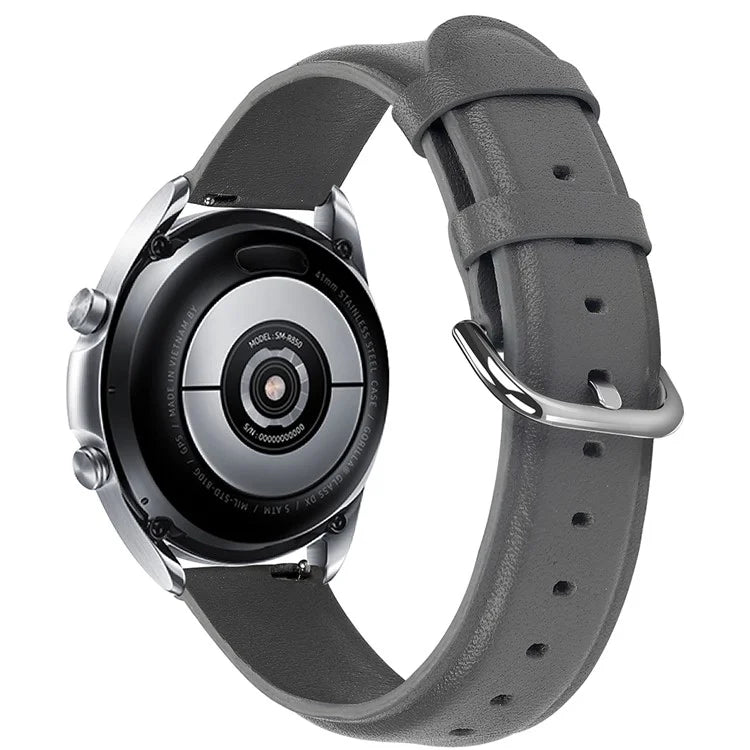 Watch Strap for Huawei Watch GT / GT 2 46mm / 42mm / Samsung Galaxy Watch 46mm First Layer Cowhide Wrist Band