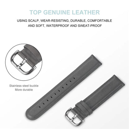 Watch Strap for Huawei Watch GT / GT 2 46mm / 42mm / Samsung Galaxy Watch 46mm First Layer Cowhide Wrist Band