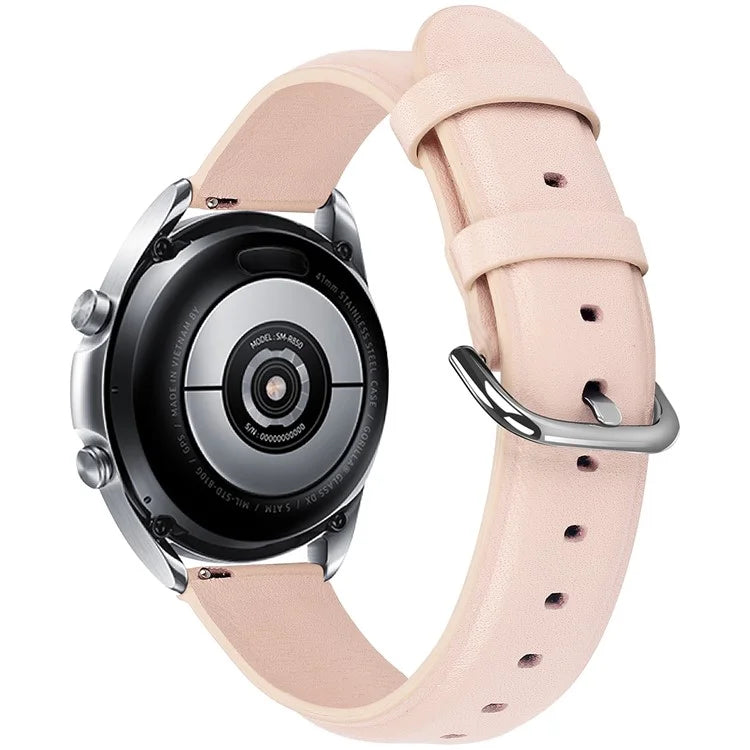 Watch Strap for Huawei Watch GT / GT 2 46mm / 42mm / Samsung Galaxy Watch 46mm First Layer Cowhide Wrist Band