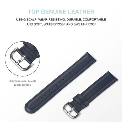 Watch Strap for Huawei Watch GT / GT 2 46mm / 42mm / Samsung Galaxy Watch 46mm First Layer Cowhide Wrist Band