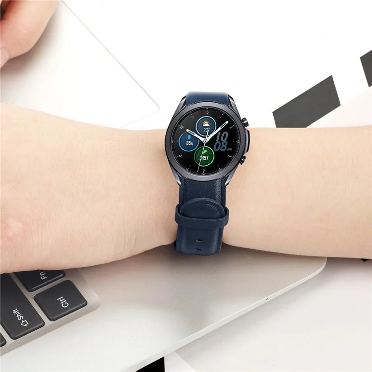 Watch Strap for Huawei Watch GT / GT 2 46mm / 42mm / Samsung Galaxy Watch 46mm First Layer Cowhide Wrist Band