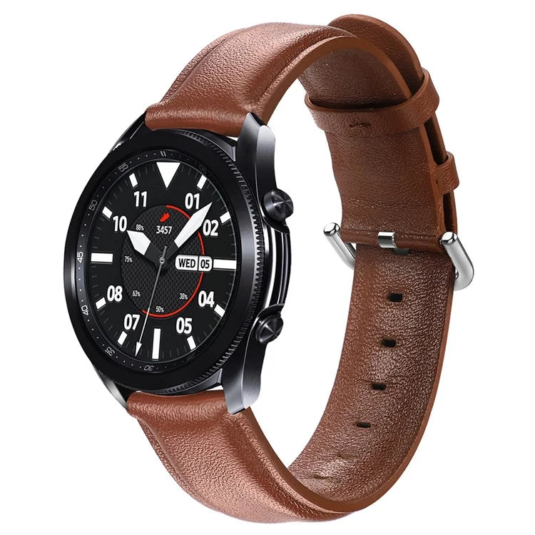 Watch Strap for Huawei Watch GT / GT 2 46mm / 42mm / Samsung Galaxy Watch 46mm First Layer Cowhide Wrist Band