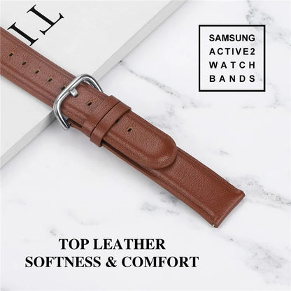 Watch Strap for Huawei Watch GT / GT 2 46mm / 42mm / Samsung Galaxy Watch 46mm First Layer Cowhide Wrist Band
