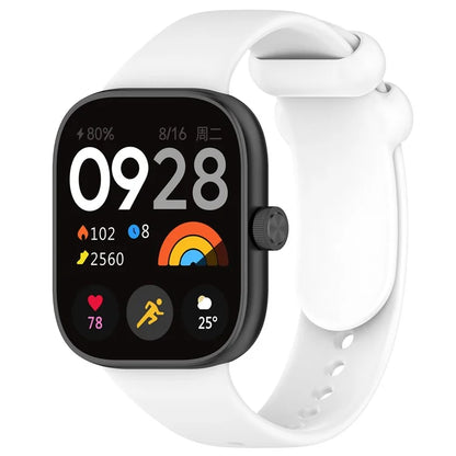 For Xiaomi Redmi Watch 4 / Mi 8 Pro Silicone Watch Band with Black Buckle