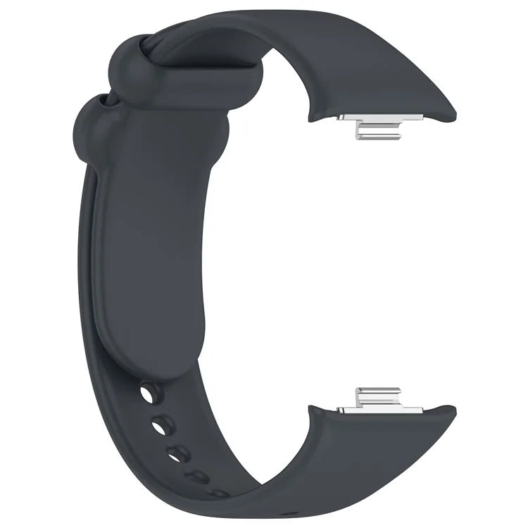 For Xiaomi Redmi Watch 4 / Mi 8 Pro Silicone Watch Band with Black Buckle
