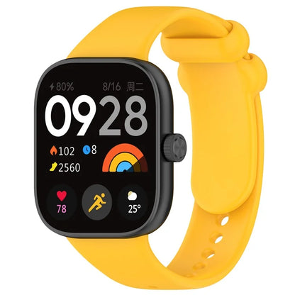 For Xiaomi Redmi Watch 4 / Mi 8 Pro Silicone Watch Band with Black Buckle