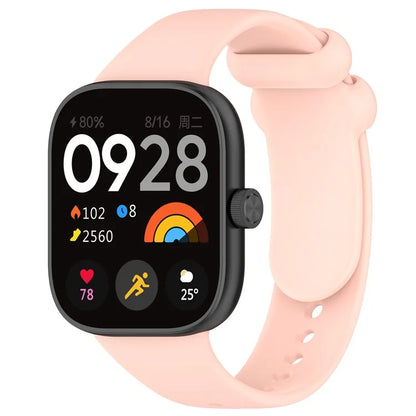 For Xiaomi Redmi Watch 4 / Mi 8 Pro Silicone Watch Band with Black Buckle