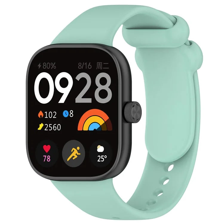For Xiaomi Redmi Watch 4 / Mi 8 Pro Silicone Watch Band with Black Buckle