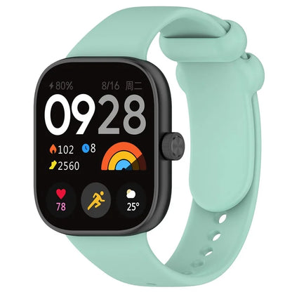 For Xiaomi Redmi Watch 4 / Mi 8 Pro Silicone Watch Band with Black Buckle