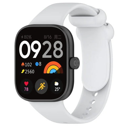 For Xiaomi Redmi Watch 4 / Mi 8 Pro Silicone Watch Band with Black Buckle