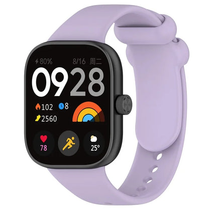 For Xiaomi Redmi Watch 4 / Mi 8 Pro Silicone Watch Band with Black Buckle