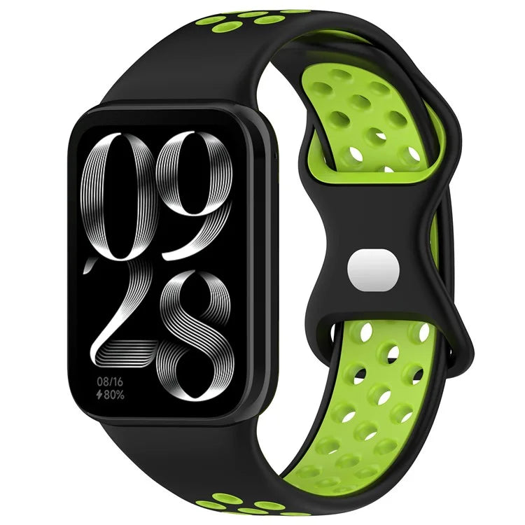 For Xiaomi Mi 8 Pro Replacement Band Dual Color Silicone Watch Strap