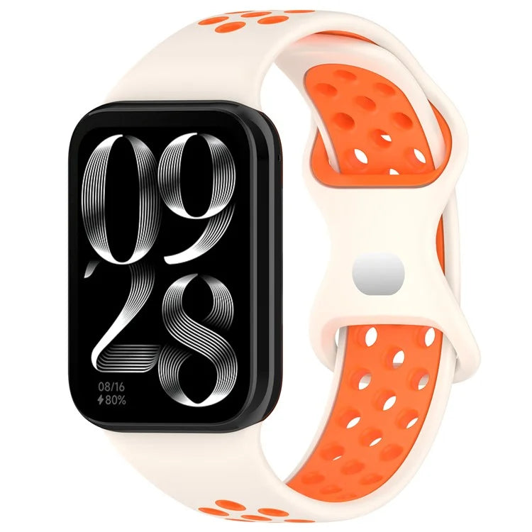 For Xiaomi Mi 8 Pro Replacement Band Dual Color Silicone Watch Strap