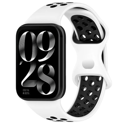 For Xiaomi Mi 8 Pro Replacement Band Dual Color Silicone Watch Strap