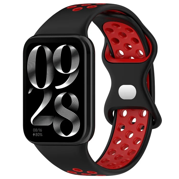 For Xiaomi Mi 8 Pro Replacement Band Dual Color Silicone Watch Strap